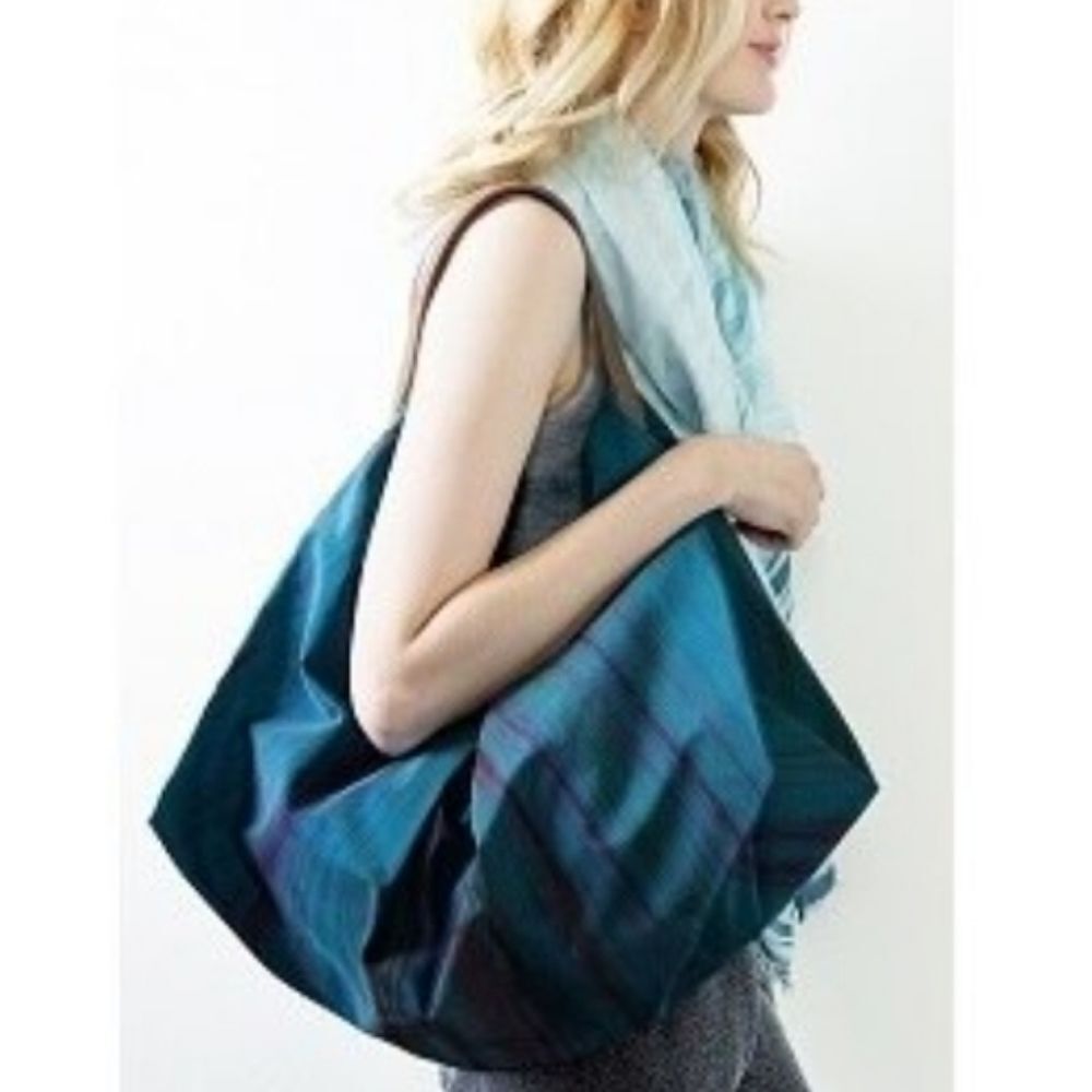 LiveLoveLua 100% Hand Dyed Silk Watercolor Hobo